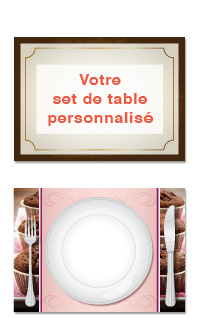 Set de table personnalisé